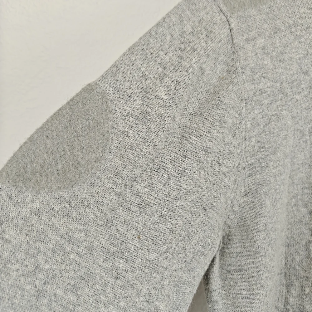 Diesel Grey Patchwork Sweater Mens Small Cotton Wool Streetwear Knit Pullover